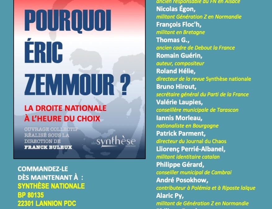 Pourquoi Éric Zemmour ?