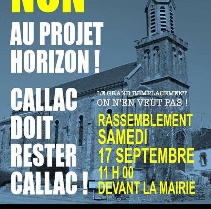 Non au projet horizon ! Callac (22) 17/09/22