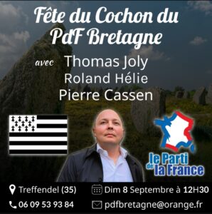 Dimanche 8 septembre, fête du cochon du PdF Bretagne ! @ Bretagne