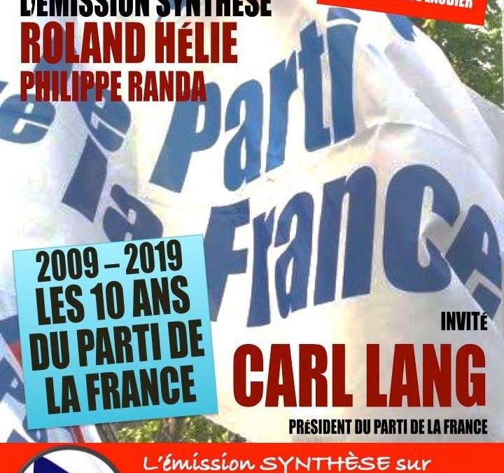 Carl Lang sur Radio Libertés