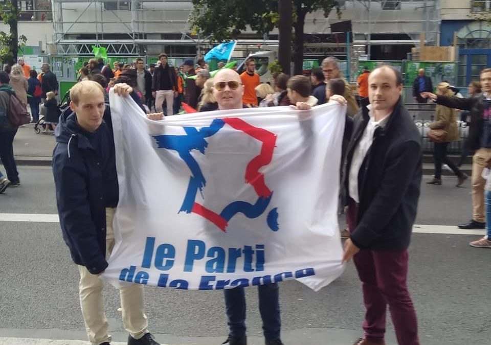 Le Parti de la France est présent à la grande manifestation contre la PMA sans père