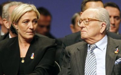 Marine Le Pen en campagne contre le FN