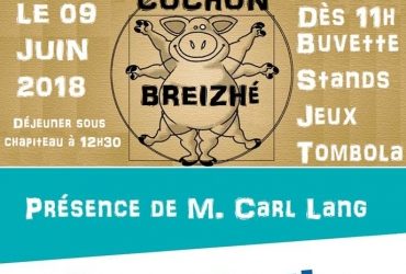 Samedi 9 juin : 2e fête du cochon du Parti de la France de Bretagne.