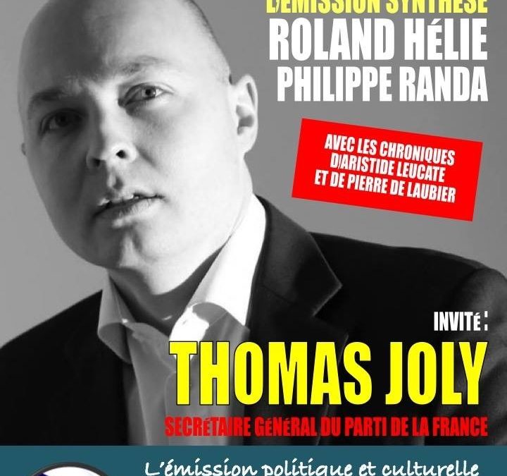 Thomas Joly sur Radio Libertés