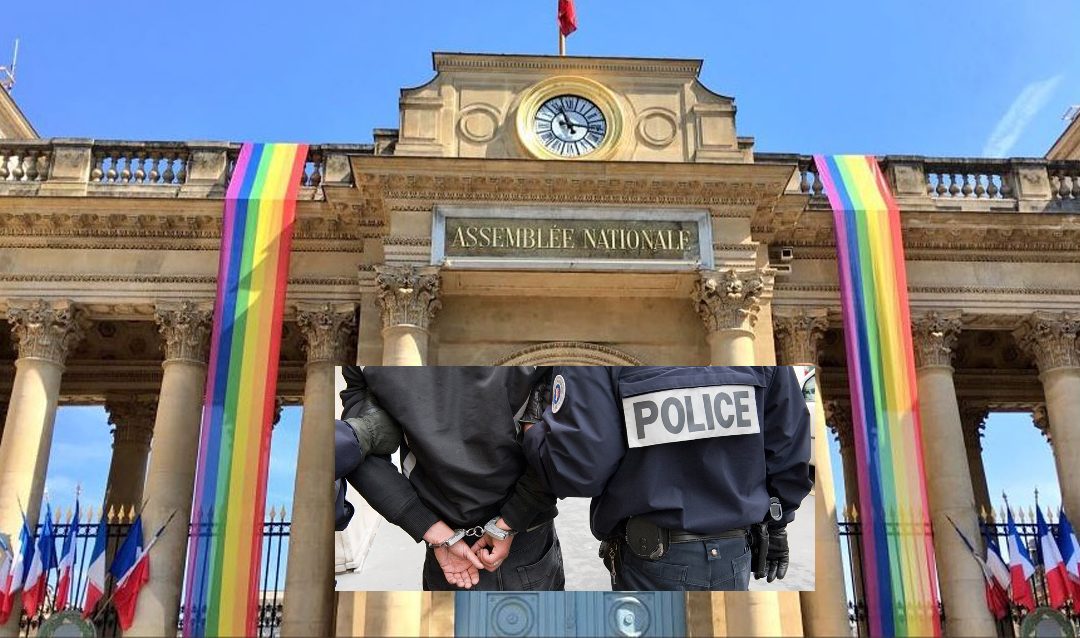 Un militant nationaliste anti-LGBT interpellé pour avoir déchiré l’infâme drapeau arc-en-ciel qui décorait l’Assemblée nationale