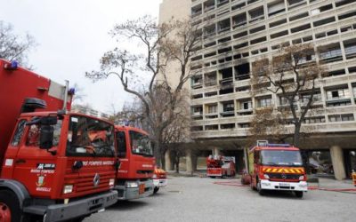 « Un sapeur-pompier est agressé toutes les quatre heures en France » : 300 pompiers en grève ont manifesté à Lyon