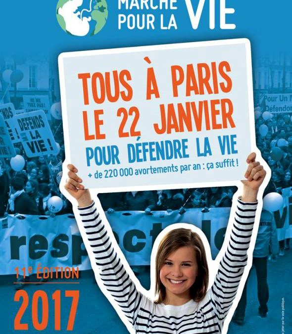 Dimanche 22 janvier, c’est la Marche pour la Vie !