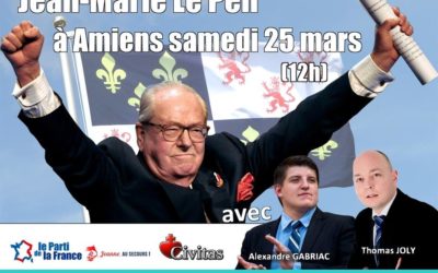 Jean-Marie Le Pen à Amiens samedi 25 mars : les réservations sont ouvertes !