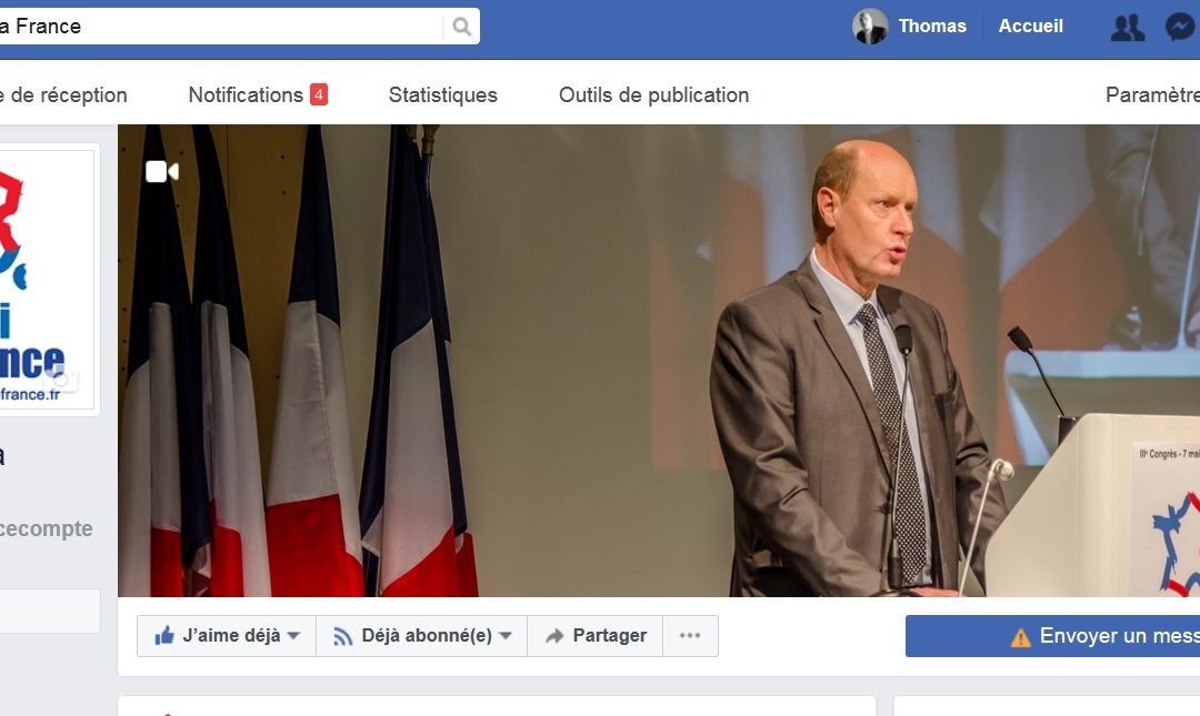 Lancement de la page Facebook officielle du Parti de la France !