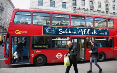 Londres : Les bus affichent une publicité “à la gloire d’allah” lancée par une organisation liée au djihadisme international