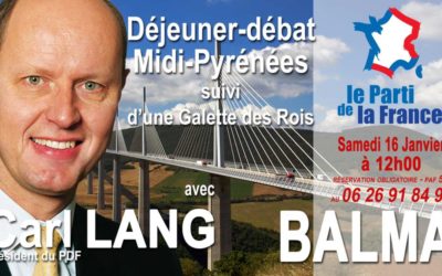 Carl Lang à Toulouse samedi 16 janvier