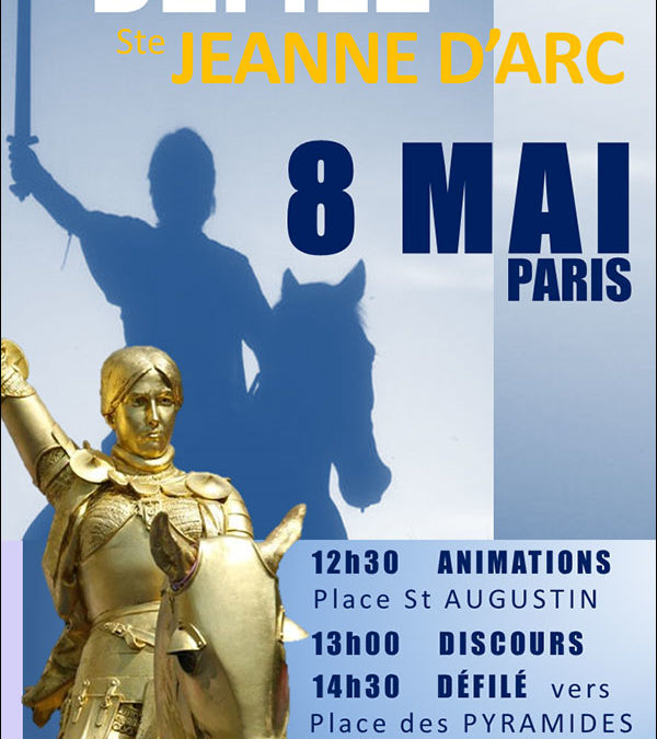 Défilé pour Jeanne d’Arc le 8 mai à Paris