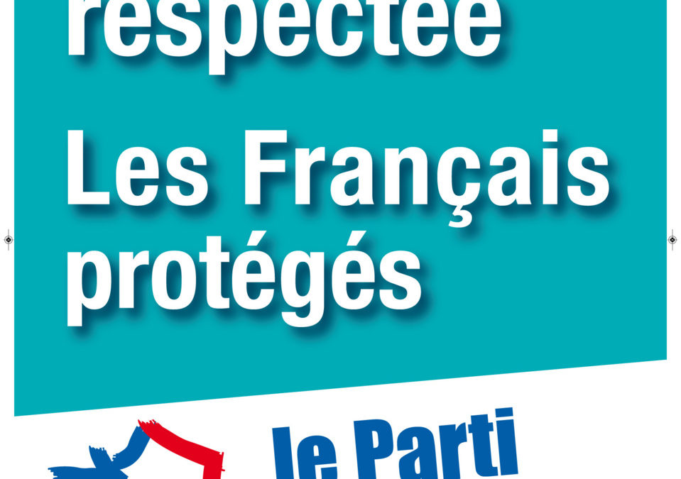 Deux affiches du Parti de la France