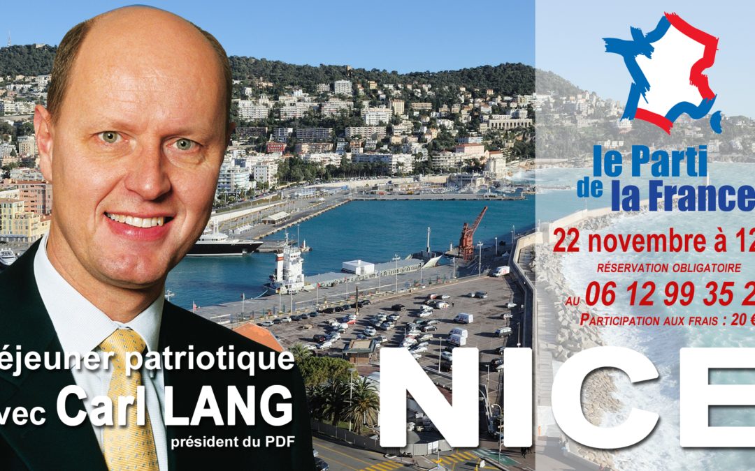 Samedi 22 novembre, Carl Lang à Nice