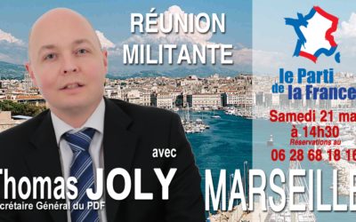 Thomas Joly, à Marseille le samedi 21 mai